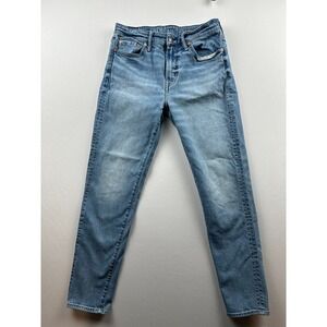 American Eagle Relaxed Slim Jeans Men's 29x32 Blue Denim Flex Faded Whiskers